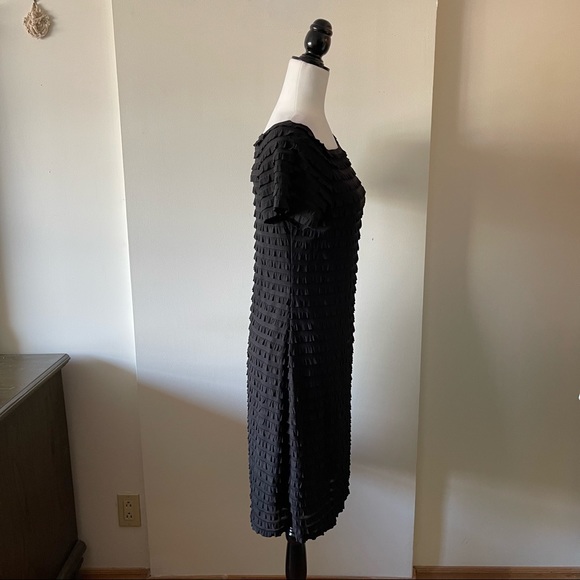 90s vintage Little Black Dress cocktail body on ruffles tiers - Picture 3 of 9